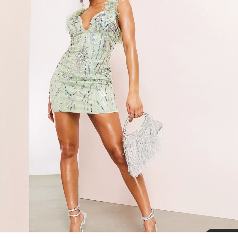 Embellished gemstone dress